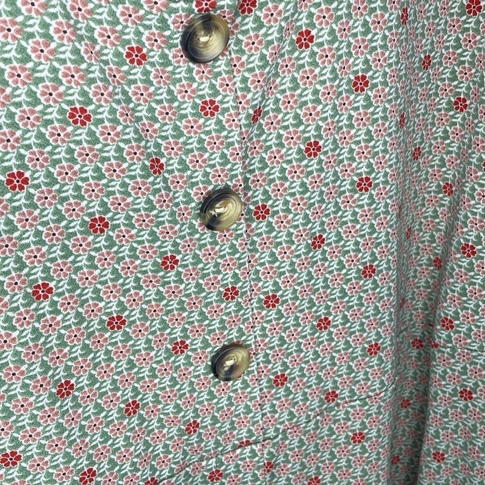 Monteau Green Floral Dress - Picture 4 of 5